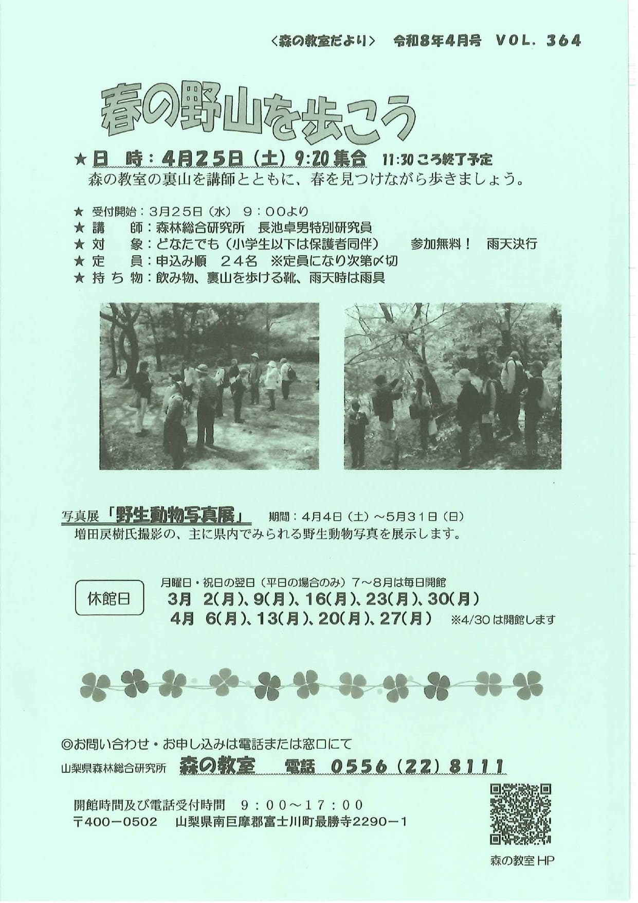 春の野山を歩こうの写真です。